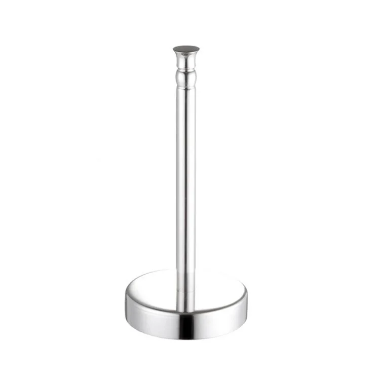 Porte-serviette Debout Support de Serviette de Table de Table Bar Roll Pour Salle de Bain de Cuisine - Argent
