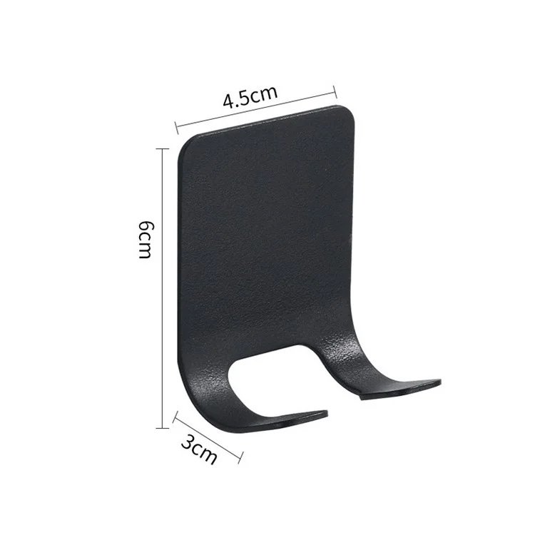 Men's Razor Shaver Holder Bathroom Hook Hanger - Black