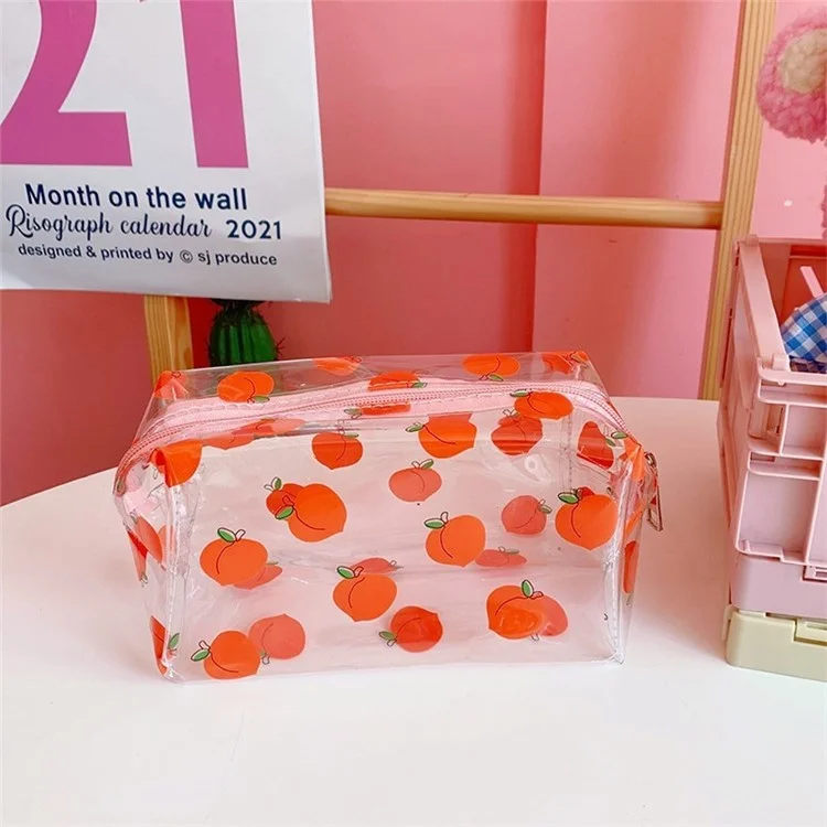 Cartoon Cosmetics Bag Clear Makeup Tote Bag Handbag Toiletry Pouch - B