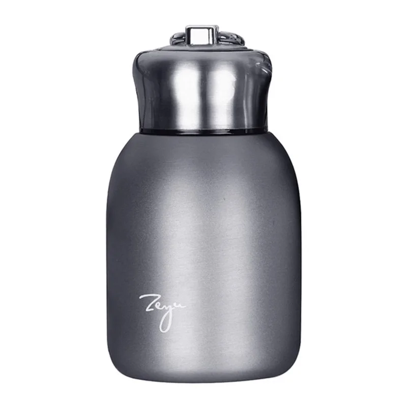 Coffee Mug Stainless Steel Thermos Cup Water Bottle (Without Certification) - Silver