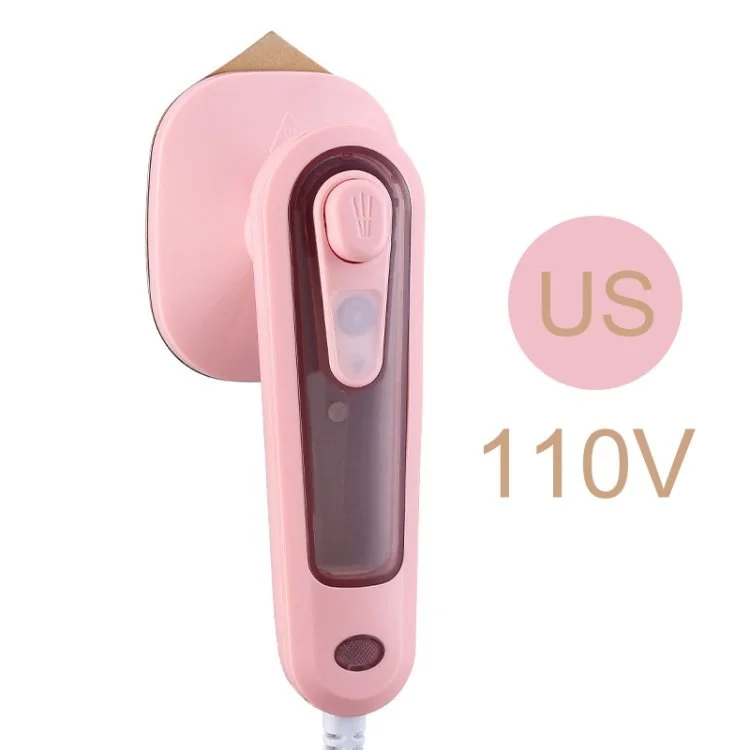 Stiratrice a Vapore Portatile 30W Mini Ferro da Stiro per Casa / Viaggio - Rosa / Spina USA