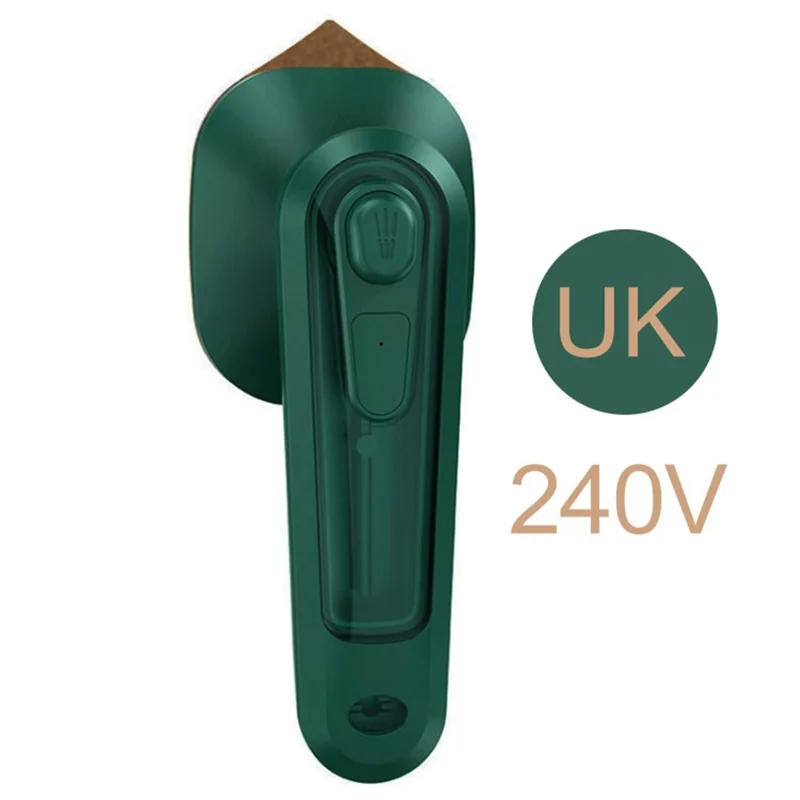 Handheld Garment Steamer 30W Portable Mini Clothes Iron For Home / Travel Use - Green / UK Plug