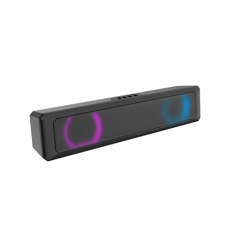 A4 RGB Sound Bar Speaker Wireless Bluetooth-Compatible Audio System with Colorful Lighting Effects