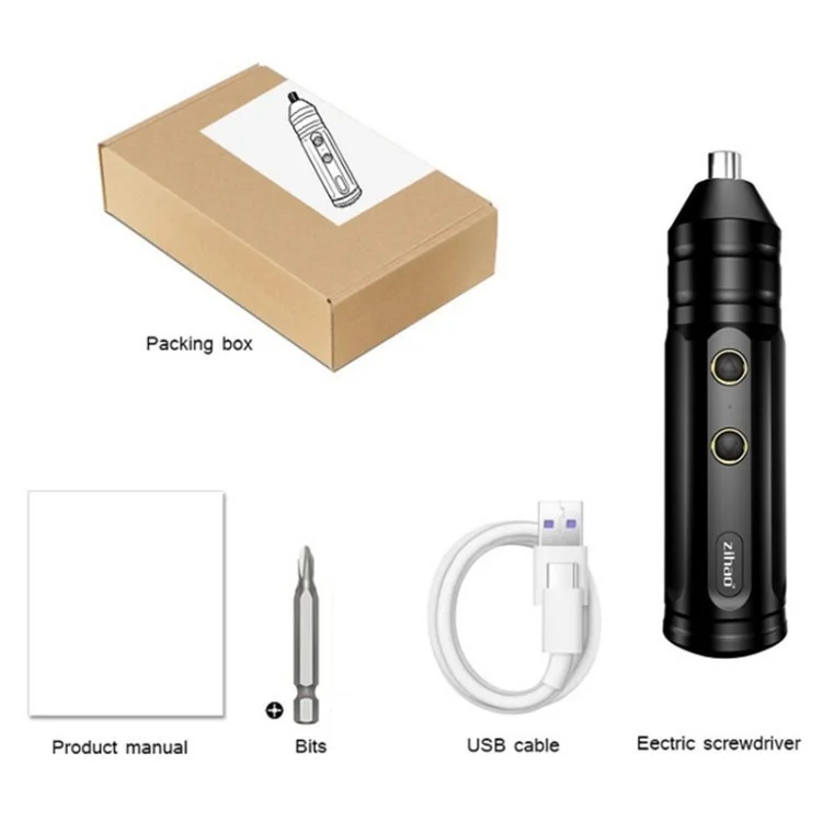 X1 Mini Cordless Elektrische Schraubendreher Tragbare Bohrwerkzeuge Set Multifunktionsschraubendreher - Mit 1 Bit.