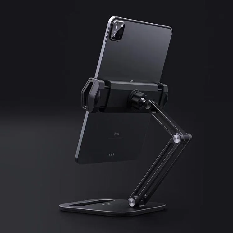 SDL-P47 Tablet Stand Height Adjustable 2 in 1 Desktop Phone Holder for 4 - 13 inch Smartphones Tablets - Black