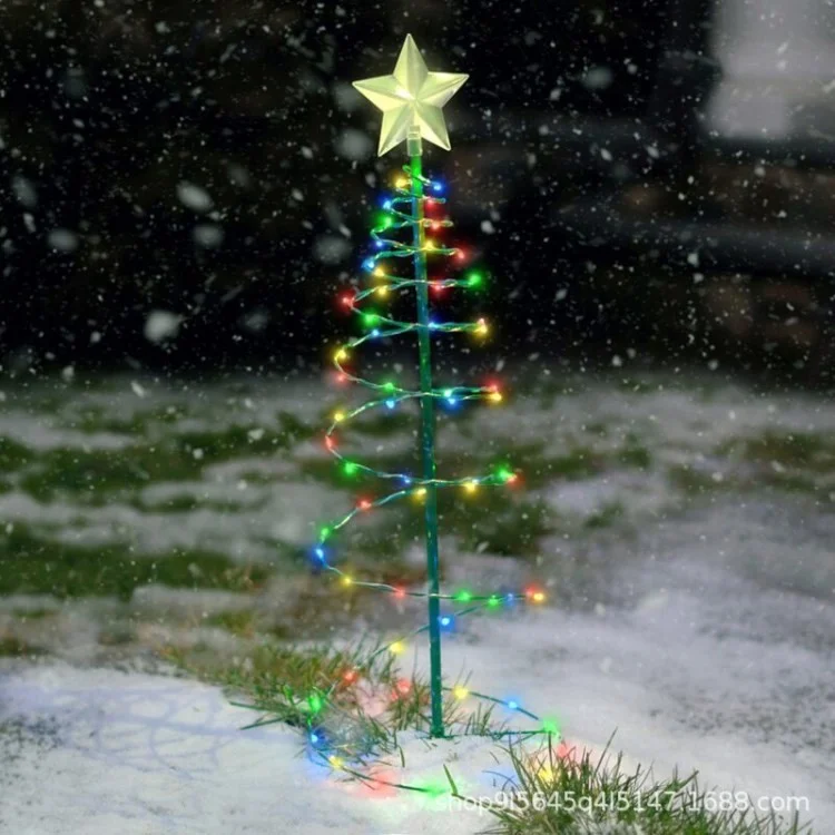 Para Decoración de Navidad, LED LED Lighta Nivillo Tree Light Light Lawn Garden Decoration - Luz Colorida