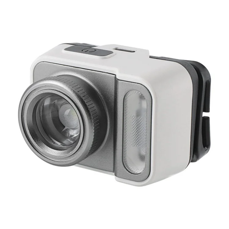 BORUIT B36 Zoomble Focus Focagem Ultra Brilhante Running Camping Lanterna Luz - Prata