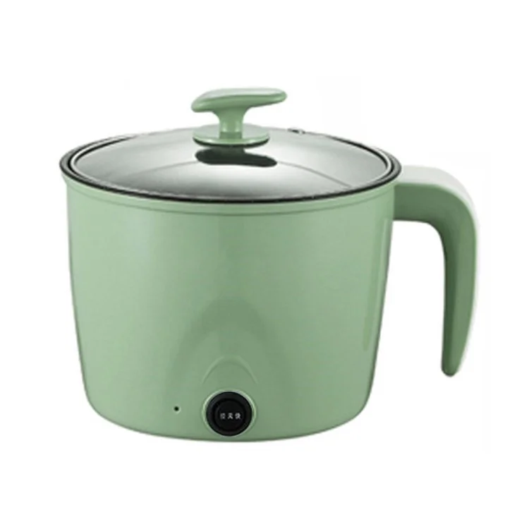 YS-180D Mini Small Home Usage Rice Cooker Saucepan with Steamer Nonstick Sauce Pan Pot - Green/Pot