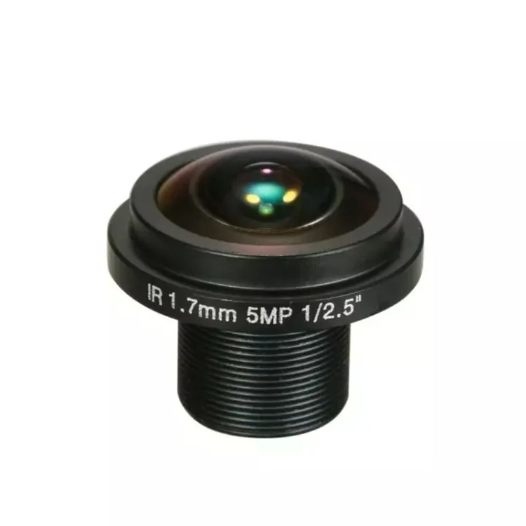 5MP 1.7mm Fisheye Panoramic Lens 180-Degree Horizontal Angle for Security Surveillance Camera