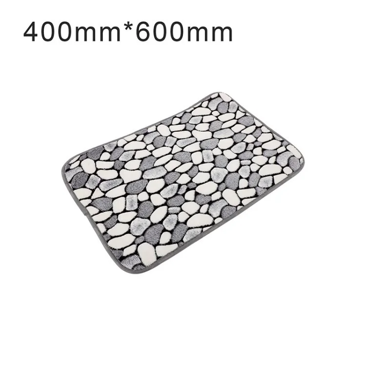 Tappeto Per Assorbimento Del Bagno Per Bagno Per Vasca da Bagno Per Vello a Vasca Non Slittata - Grigio/400x600mm