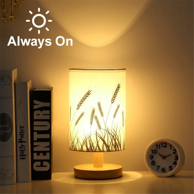 LED Decorative Table Light USB Desk Lamp for Bedroom Bedside Study - Wheat Ears / On / Off