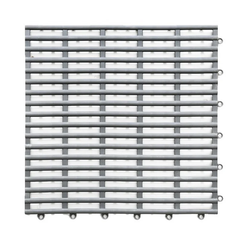 Anti-slip Bathroom Carpet Kitchen Floor Mat Spa Bath Rug - Grey/6Pcs 30x30cm