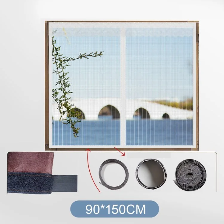 Screen Magnétique Screen Ecran Mesh Screen Fenêtre Invisible Gauze Invisible - Blanc / 90 * 150cm
