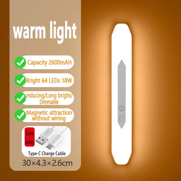 Armoire de Garde-robe LED L'éclairage D'éclairage de Mouvement D'éclairage D'induction - Lumière Chaude