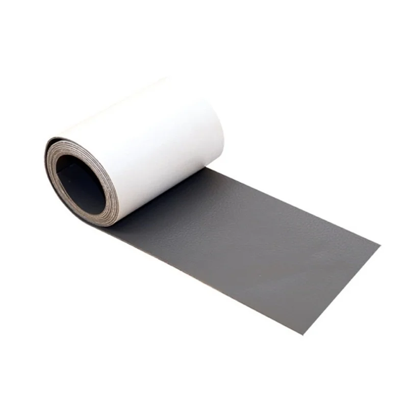 7.6x152 cm in Pelle Riparatura in Pelle Adesiva in Pelle Per la Giacca Per Borse Sedile Per Auto - Grigio Scuro