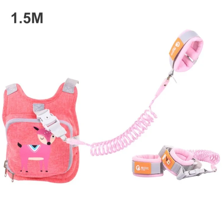 Motorcycle Riding Kids Safe Harness Children Anti-drop Seat Belt Strap - Pink/1.5m