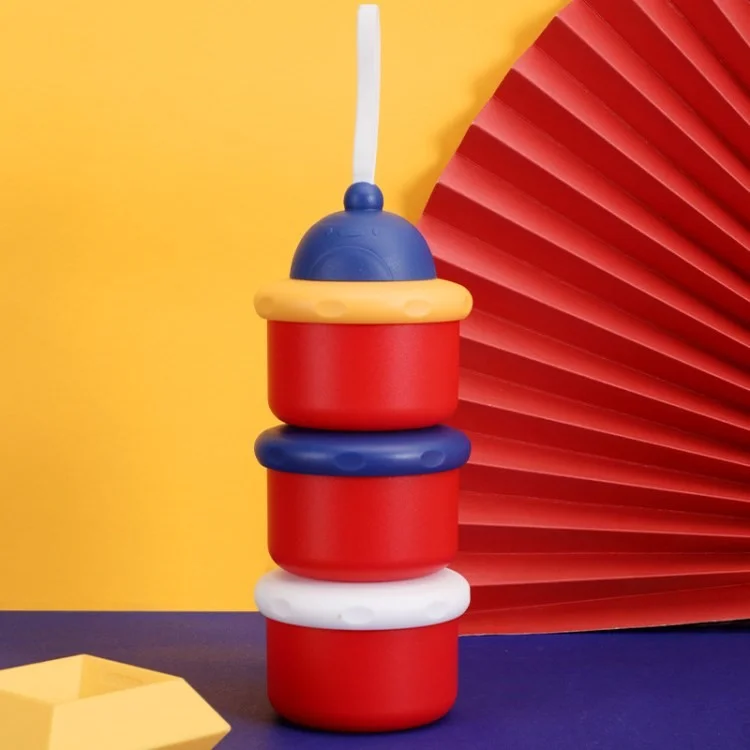 3 Feeds Formula Dispenser Twist-Lock Polvere Impilabile Scatola In Polvere Per Bambini Contenitore Di Stoccaggio Per Bambini Tazze Snack Per I Più Piccoli (senza FDA, BPA-Free) - Tipo B.