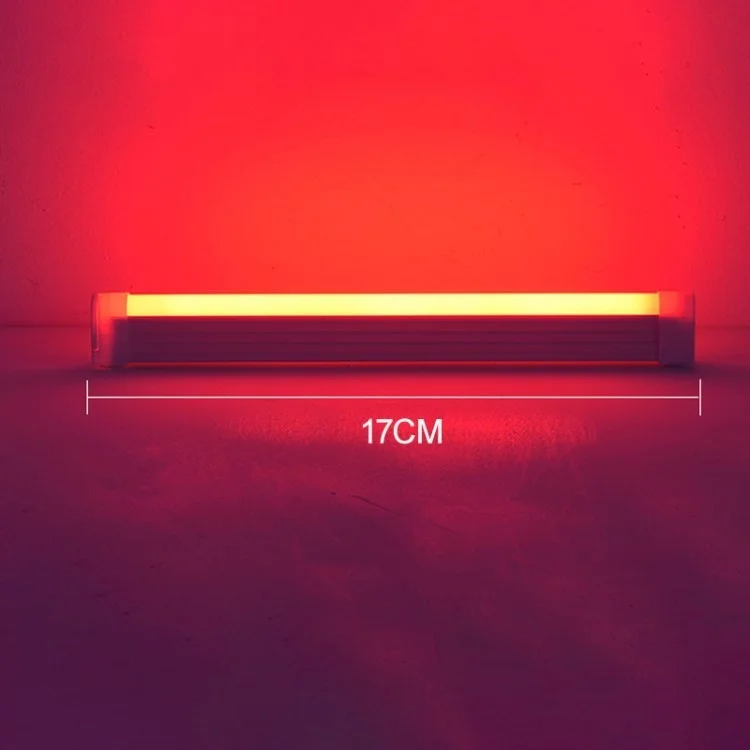 17cm Rvb Handheld LED Video Light Concert Bar Bar Fill Filt Photography Photography Stick Light Avec Batterie Rechargeable Intégrée - Rouge