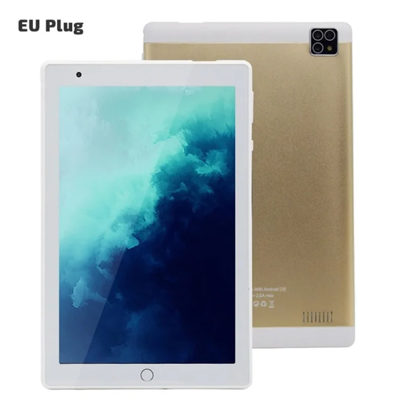 XB27 HD 8 inch Android 8.0 Tablet 2G RAM 32G ROM 3000mAh Battery 2MP Cameras - Gold/EU Plug
