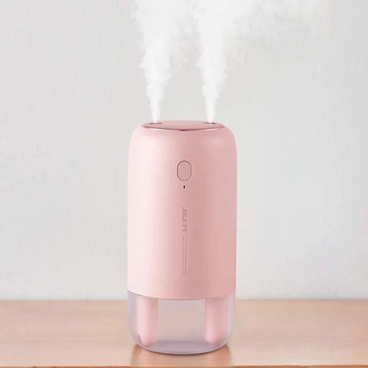JisuLife JB0B-01 Mini Humidificateur 500ml Vaporisateur D'air 500 Ml Bureau Personnel Heavy Brouillard Mistmaker Silencieux Pour Baby Maison Chambre Bureau - Rose