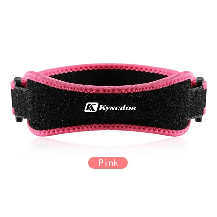 KYNCILOR AB049 1Pc Knee Brace Strap Support Outdoor Sports Shock Absorption Knee Protector with EVA Pad for Running Basketball - Pink