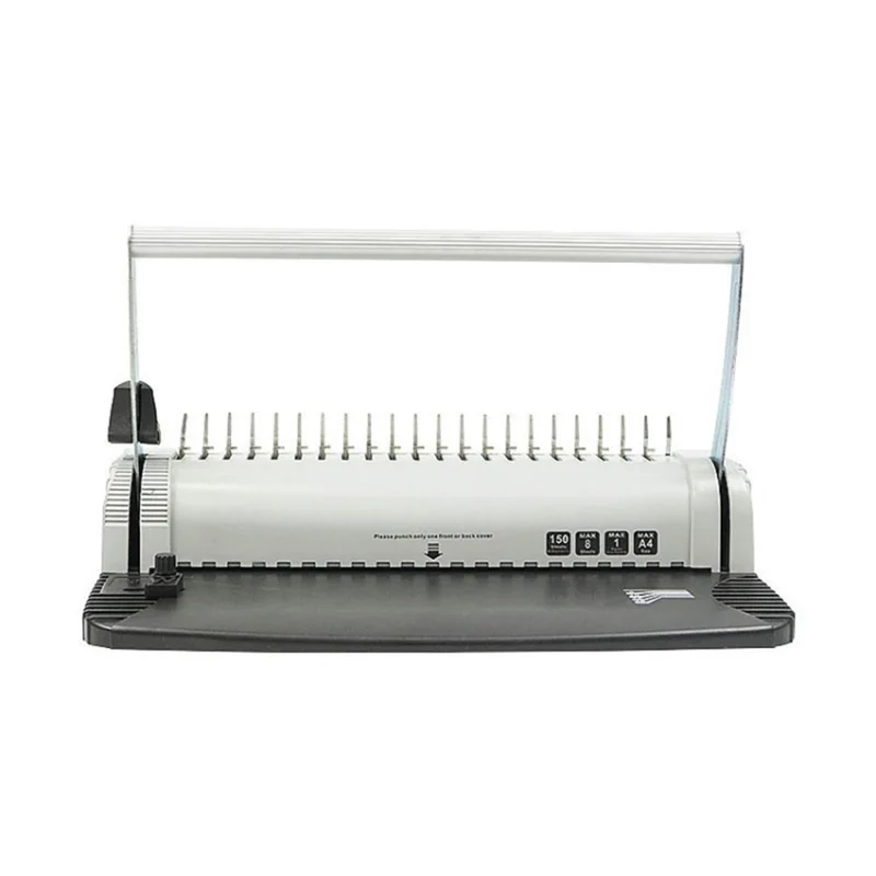 STB08 21-hole Binding Machine Plastic Comb Bindings A4 Paper Punch Binder - White