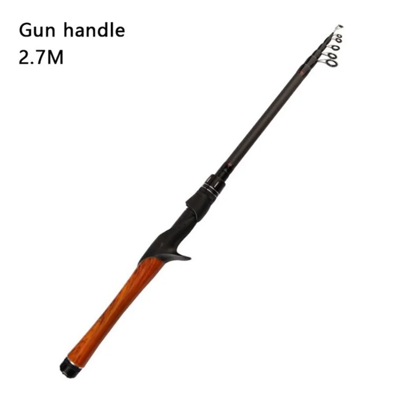 Carbon Fiber Spinning Casting Fishing Pole Telescopic Fishing Rod - Casting/A/2.7m