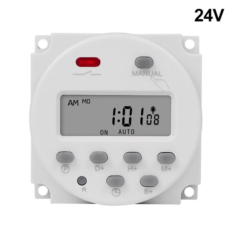 CN101S 24V 7-Day Home Appliances Countdown Timer Switch Programmable Time Relay Programmer for Lights Fan Motors