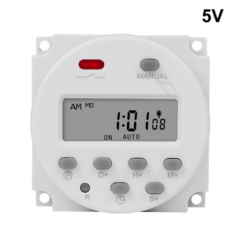 CN101S 5V 7-Day Home Appliances Countdown Timer Switch Programmable Time Relay Programmer for Lights Fan Motors