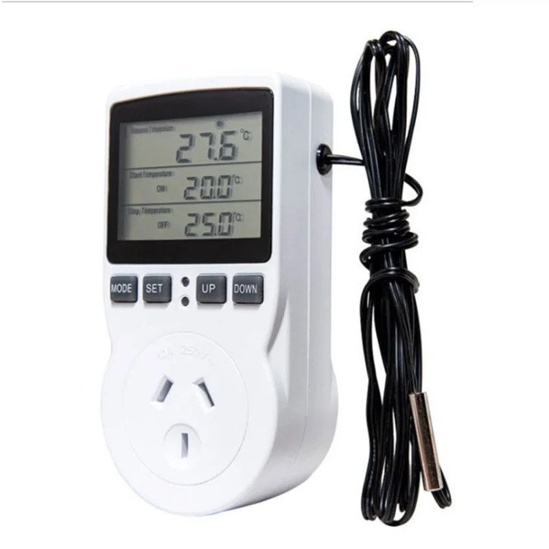 16A AC 110V~230V Digital Thermostat Temperature Controller Time Switch Socket - AU Plug