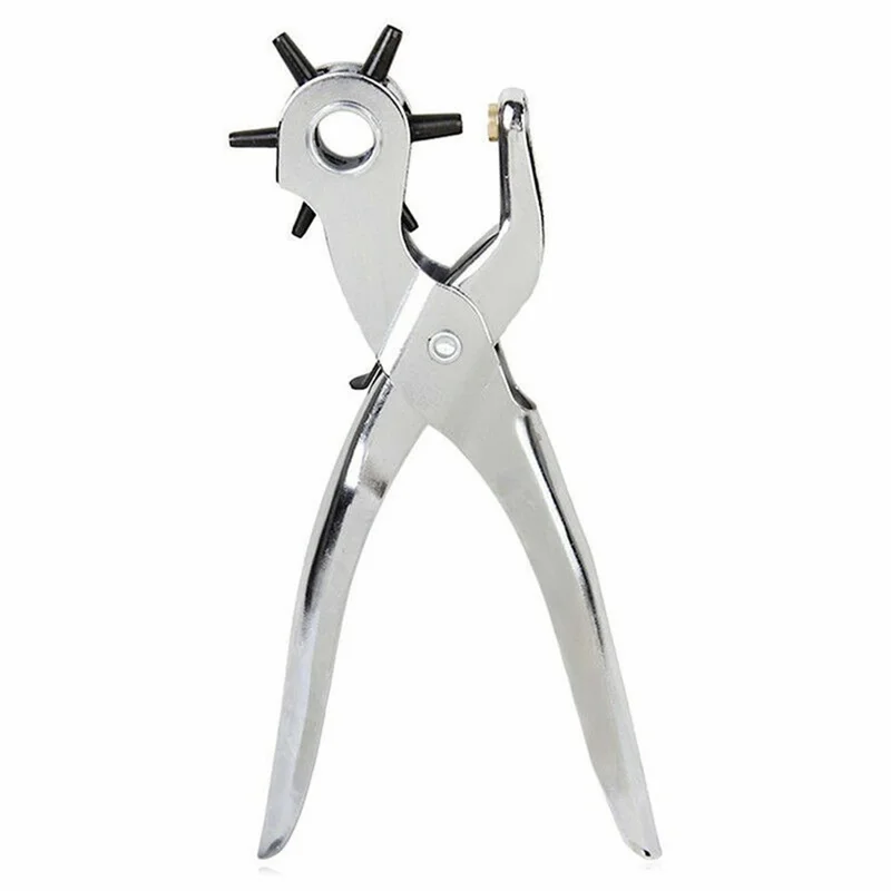 Leather Belt Hole Punch Plier Leather Hole Punch Tool for Leather Rubber Plastic - Smooth Handle