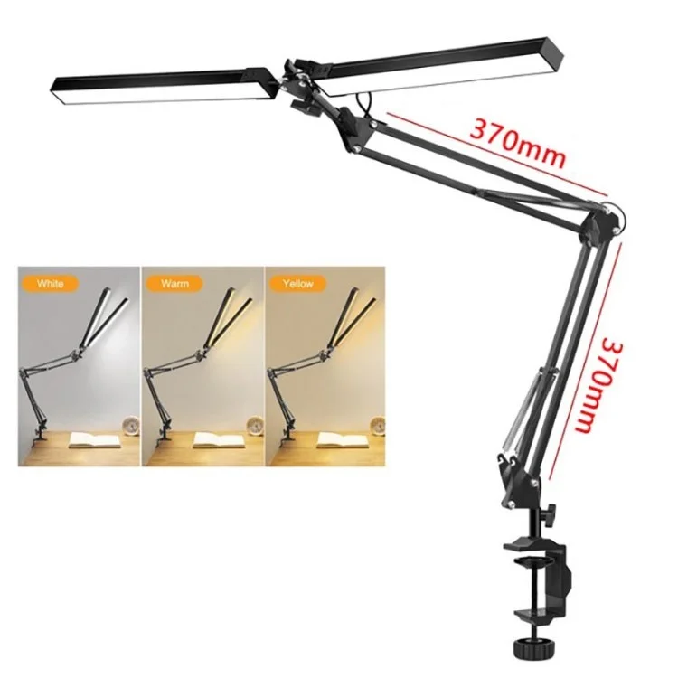 24W Foldable Reading Desk Lamp 3 Lighting Modes 10 Brightness Levels Light  for Office Study Work