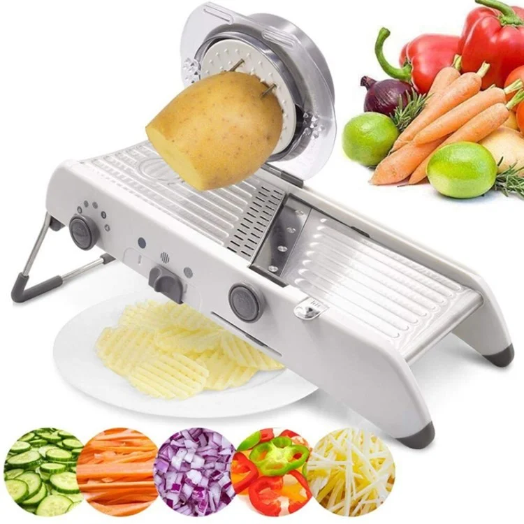 18 Shapes Manual Vegetable Cutter Grater Slicer Fruit Onion Potato Cutter (FDA Certified, BPA Free)