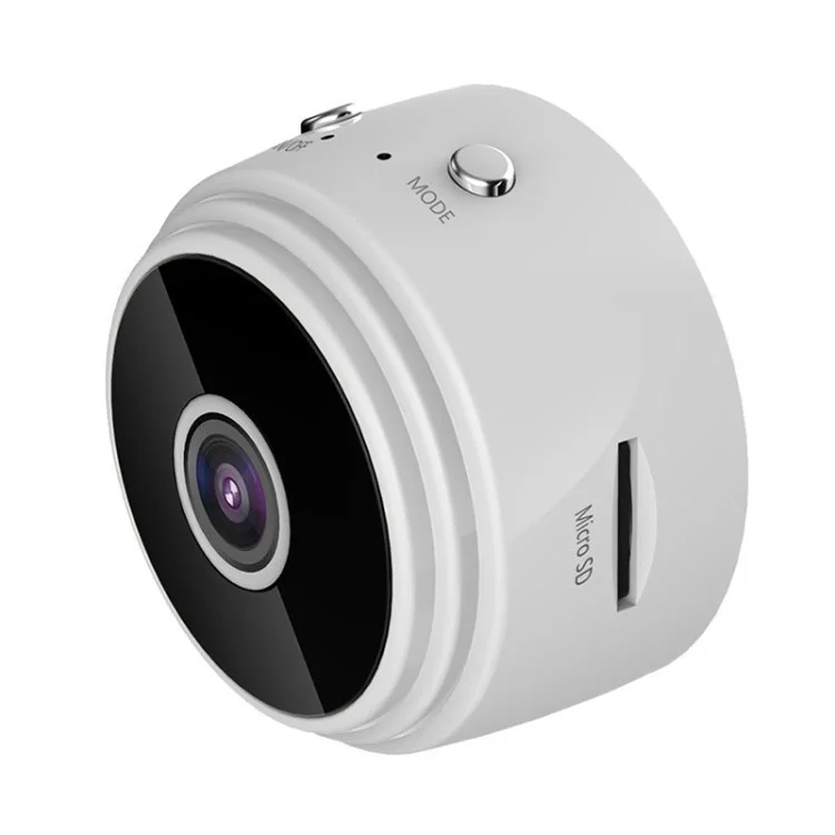 A9 720P HD Securidad Inalámbrica Cámara IP Detección de Movimiento Wifi Cámara Interior Para Interiores Para Nanny de Mascotas Para Bebés - Blanco