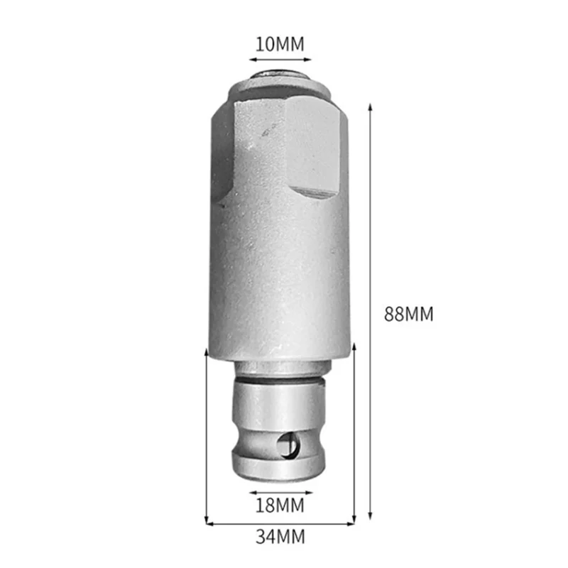 Round Square Shank Electric Hammer Drill Bit Converter Hard Hammer Bit Adapter for Concrete Marble - A