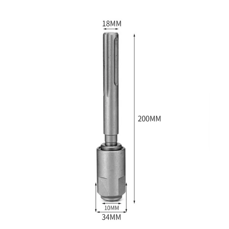 Round Square Shank Broca De Martelo Elétrico Conversor De Broca Adaptador De Martelo Duro Para Mármore De Concreto - E