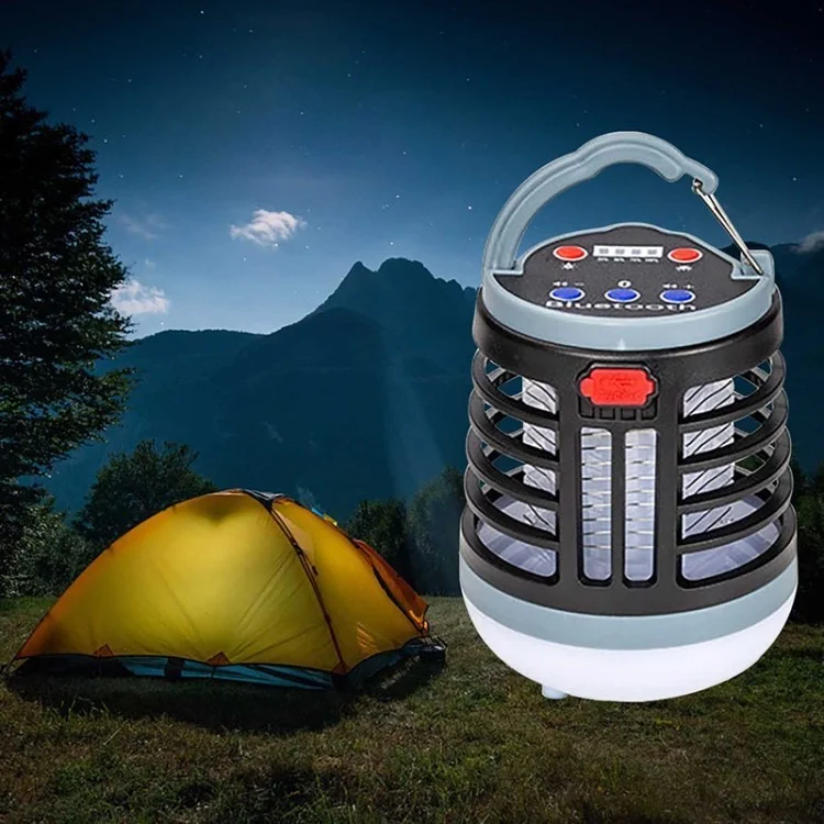 Lampaggio Mamutore Elettrica LED Lampagno di Allimine Outdoor Trap Mosquito Trap Mosquito Luce - Nero