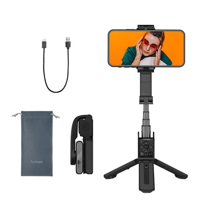 Hohem Selfie -Stick -Gesichts -Tracking -Smartphone -Halter Gimbal Stabilisator Für Die Iteady Q Videoaufnahme - Schwarz