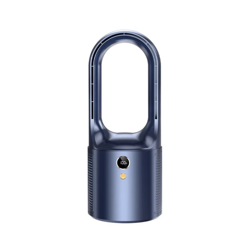 X25 Small Bladeless Cooling Fan USB Desk Cooler Fan for Home Office Dormitory - Blue