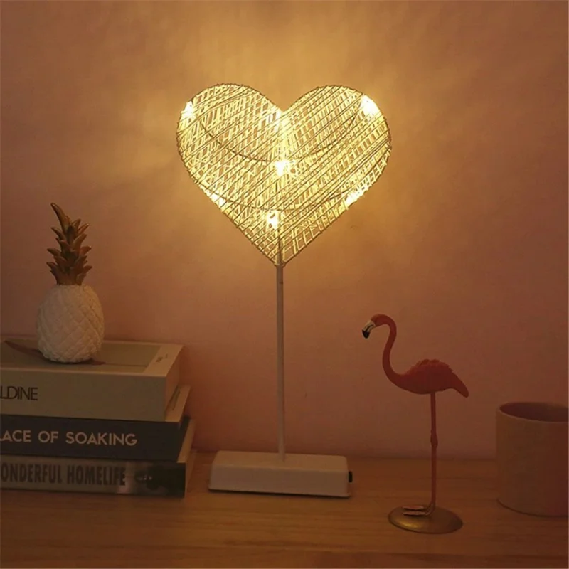Decorative Table Lamp Christmas Moon Star Ramadan Desk Lamp - Love
