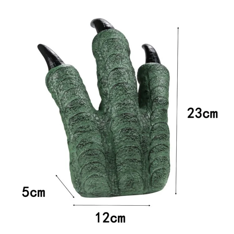 Dinosaur Claws Toy Soft Rubber Dinosaur Hand Puppets - Light Green