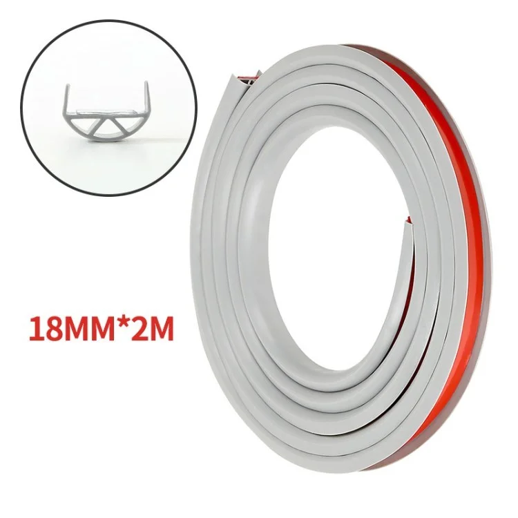 Guardia de Esquina de Mesa Duradera Guardia de Esquina de Alta Resistencia a la Prueba de Muebles de Muebles de Borde Protector Fuera - Gris/18mmx2m
