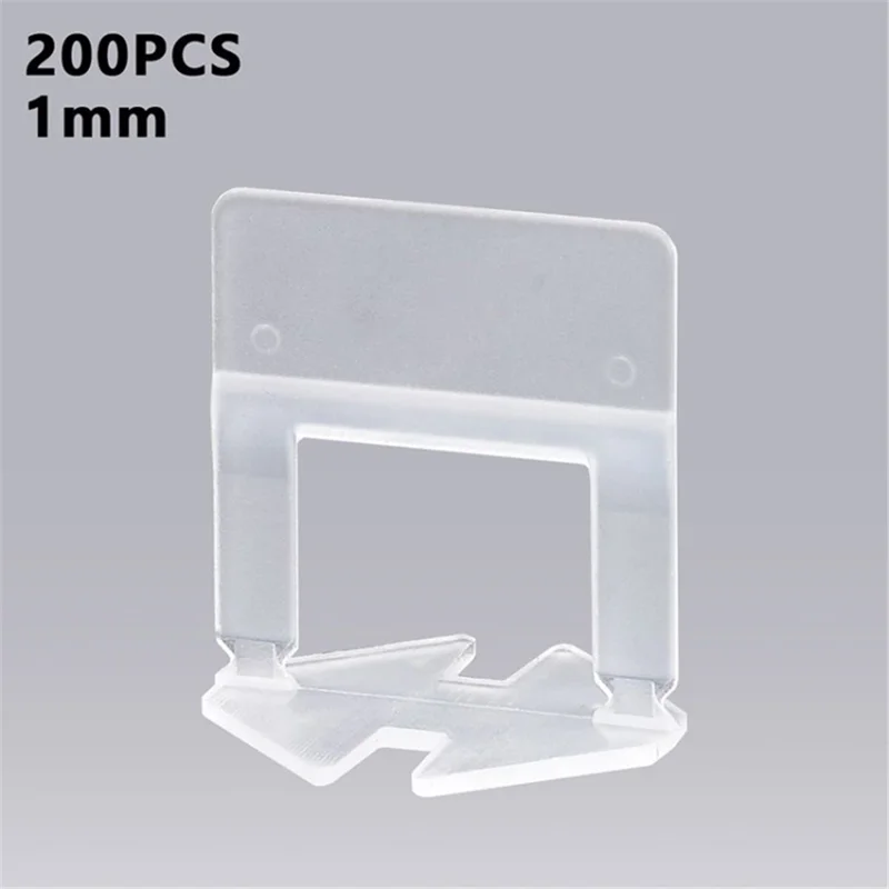 200 stk. fliseudjævningsystem tænger, fliseudjævner afstandsstykker lokator - 200 stk./1,0 mm