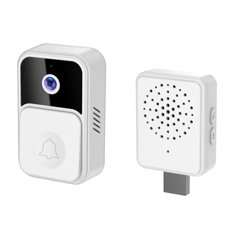 V9 Wireless HD Video HD Wortom Night Vision Audio Video Video Real-time Door Bell - Bianca