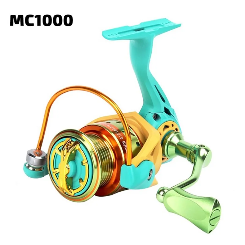 Smooth MC1000-2000 8kg Max Max Drain Fishing Reel 5.2: 1 Gauche / Reel de Rotation à Droite - MC1000
