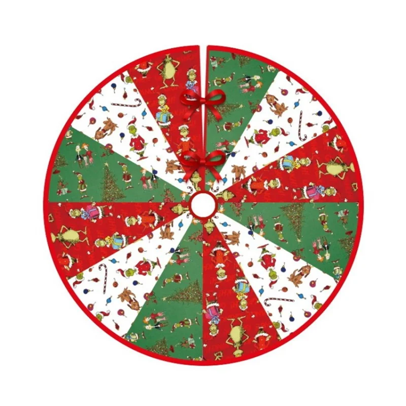 Christmas Tree Skirt Xmas Tree Decorations Tree Base for Holiday Home Decor Party Xmas - Style E