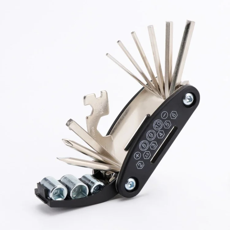 16-in-1 Allen Screwdriver Kit Präzisionszyklus-mechaniker Reparaturwerkzeug Für Fahrradmotorradreifen - 1pc