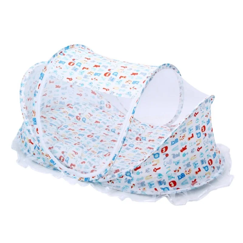 Anti-dust Folding Baby Bedding Crib Baby Mosquito Net Bed Mattress Pillow Suit