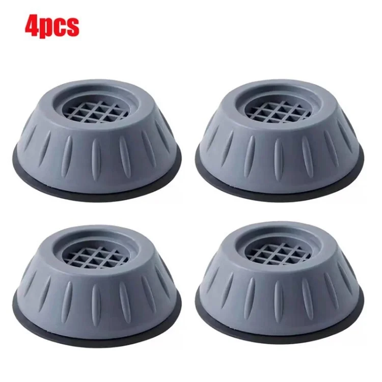 4pcs Anti Vibration Pads Anti-wear Appersion du Choc Shoch et Annullation de la Machine de la Machine de la Lasseur Sèche - Gris