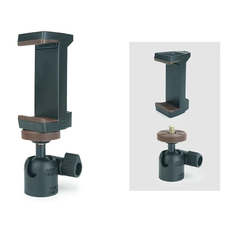 LINCO ZENITH Desk Clip Mount Table Cell Phone Holder Stand - F020 Ballhead + Phone Clip Holder